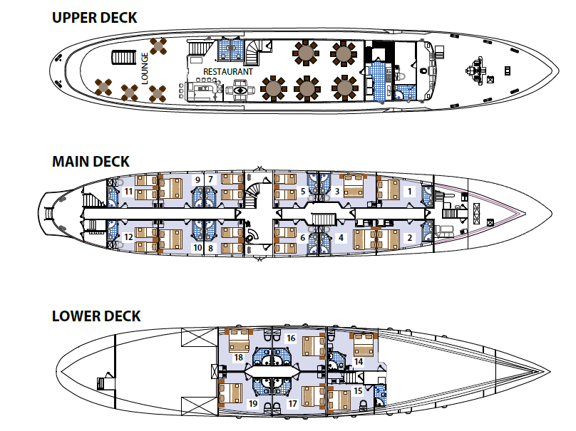 MS Stella Maris Deck Plan